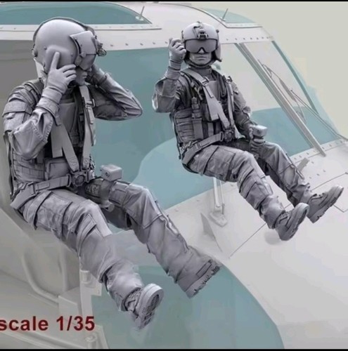 Resin helicopter piloten - 1:35,